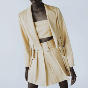 Cropped Blazer & Pleated Mini Set