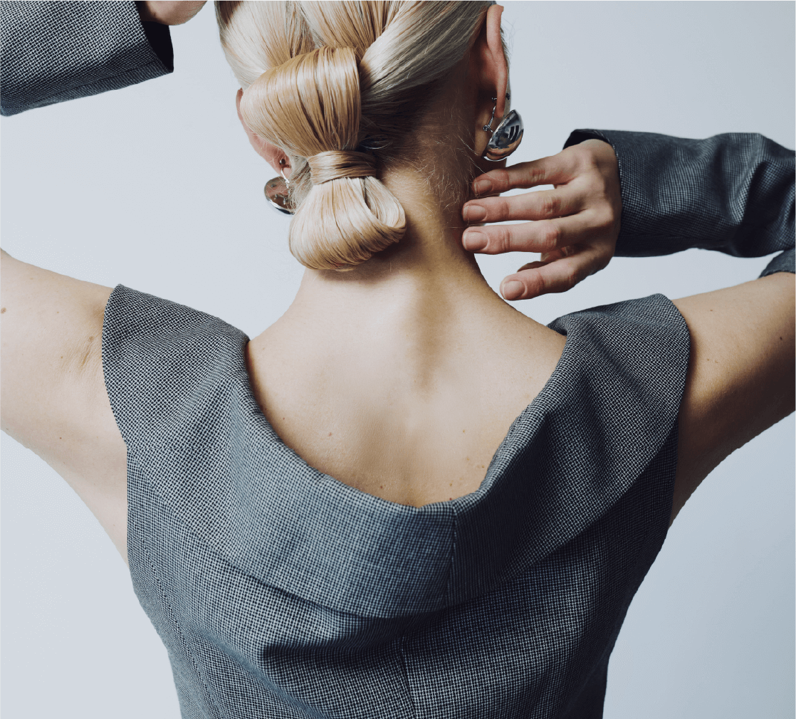 Deconstructed Cold-Shoulder Suit 2