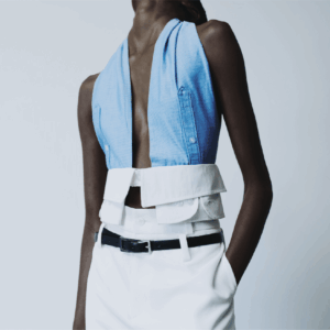 Two-Tone Sculpted Halter