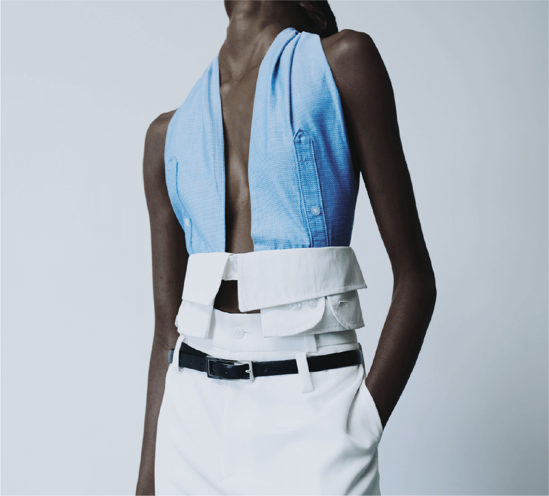 Two-Tone Sculpted Halter 1