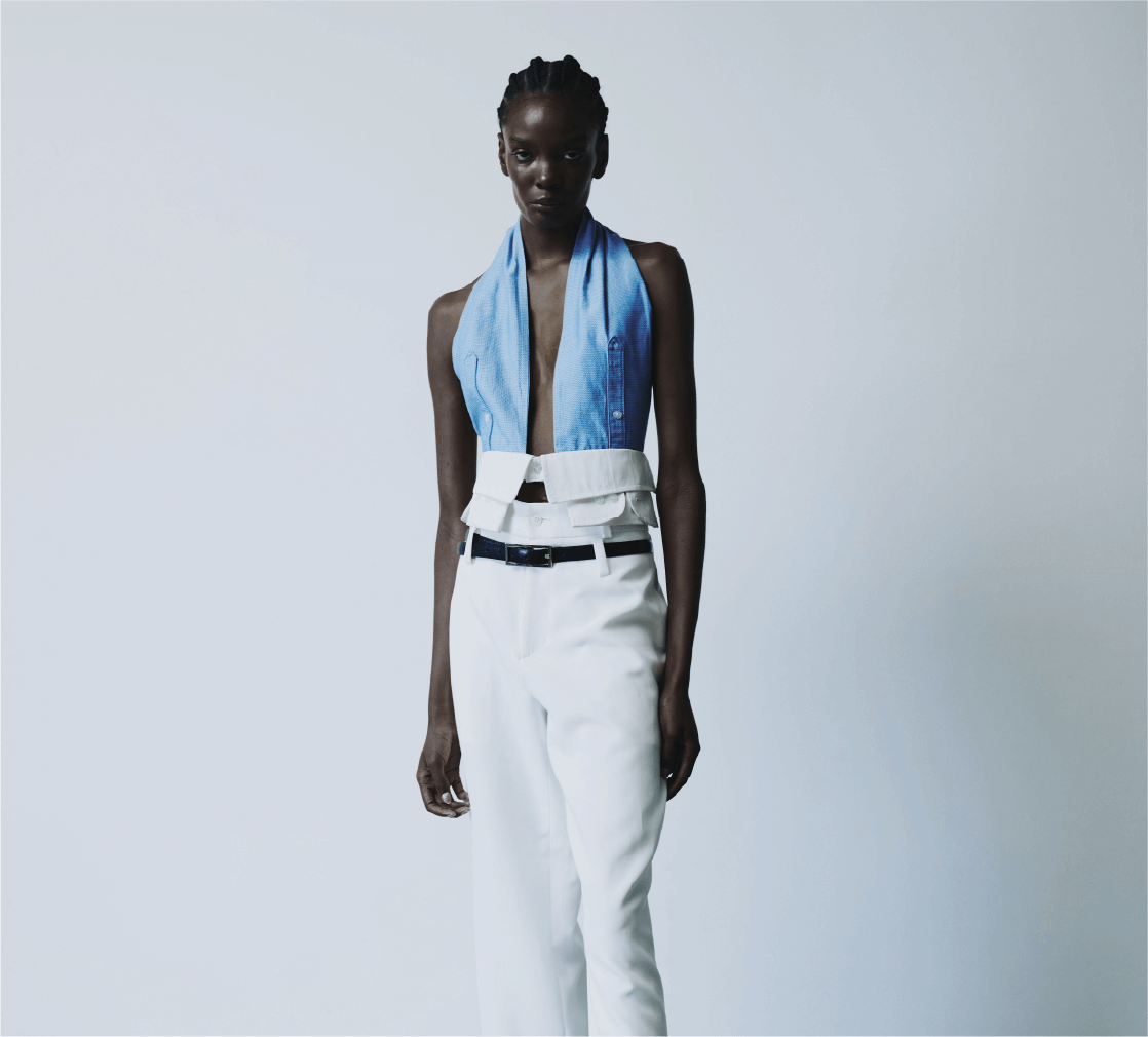 Two-Tone Sculpted Halter 2